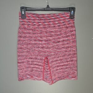 Women's Red Patterned Shorts